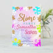 スライムバースデーパーティーの招待 招待状 (スタンド正面)