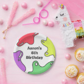 スライムバースデーパーティー ペーパープレート (パーティー)