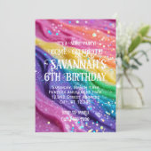 スライムパーティーレインボーカラーズバースデーパーティー 招待状 (スタンド正面)