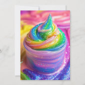 スライムパーティーレインボーカラーズバースデーパーティー 招待状 (裏面)