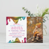 スライムパーティーレインボースライム |男女兼用 | 招待状 (スタンド正面)