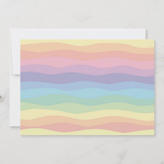 スライムパーティーレインボースライム |男女兼用 | 招待状 (裏面)