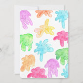 スライムパーティー子供の誕生日パーティの招待状 招待状 (裏面)