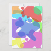 スライムパーティー子供の誕生日パーティー 招待状 (裏面)