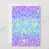 スライムパーティー誕生日招待状グリッター 招待状 (裏面)