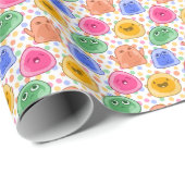 スライムボール色バースト ラッピングペーパー (ロールコーナー)