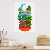 スライムランチャー地域 ポスター (キッチン)