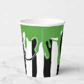 スライム不気味とストライプ紙カップ 紙コップ (右)