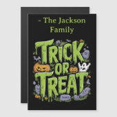 スライム不気味ハロウィンをトリックまたは治療する (正面/裏面)