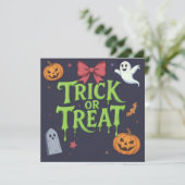 スライム不気味ハロウィンをトリックまたは治療する 招待状 (スタンド正面)