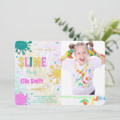 スライム写真招待状 招待状 (スタンド正面)
