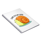 スライム気分が最高の面白いカタツムリのダジャレ ノートブック (右側)