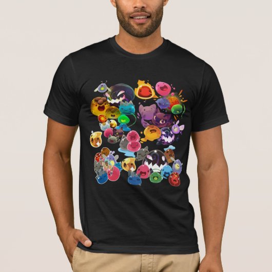 スライム牧場😂スライム牧場😂スライム牧場😂😂😂 Tシャツ (正面)