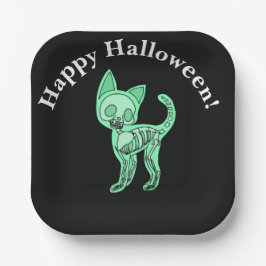スライム猫のハロウィン ハッピー ハロウィン ペーパープレート