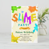 スライム誕生日の招待 招待状 (スタンド正面)