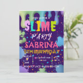 スライム誕生日パーティーカスタム 招待状 (スタンド正面)