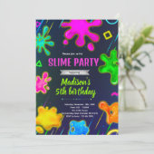 スライム誕生日パーティー招待状 招待状 (スタンド正面)