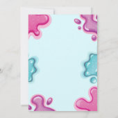 スライム誕生日招待状 招待状 (裏面)