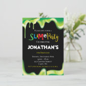 スライム·おもしろい·チルドレン誕生会 招待状 (スタンド正面)