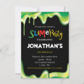 スライム·おもしろい·チルドレン誕生会 招待状 (正面)