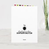 スライリング・オール・ザ・ウェイ・ホリデー・フォトカード シーズンカード (裏面)