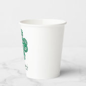 スラインテアイリッシュシャムロックグリーンセルティックラッキークローバーM 紙コップ (左)