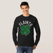 スラインテビール飲むアイルランドのST PATRICKS DAY・シャーマー Tシャツ (正面フル)