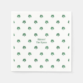 スラインテラッキーショットパインタリークローバーアイリッシュ結婚ズ スタンダードカクテルナプキン