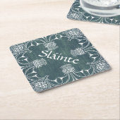 スラインテ応援スコティッシュティスルコースター スクエアペーパーコースター (アングル)