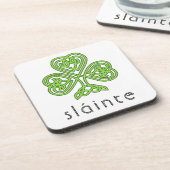 スラインテ・ケルト・シャムロック・グリーン・セント・パトリックの日 コースター (左側)