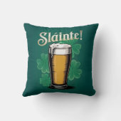 スラインテ！セントパトリックの日のビールのポイント・オン・グリーン クッション (裏面)