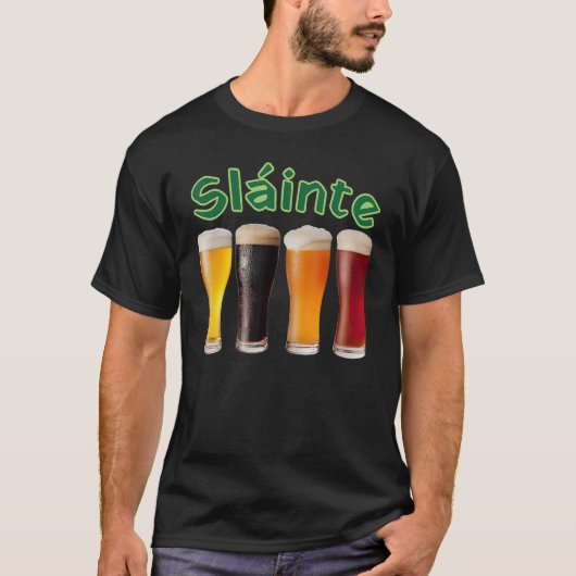 スラインテ・セントパトリックの日ビールドおもしろいリンカーアイルランド Tシャツ (正面)