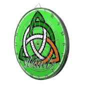 スラインテ・セント・パトリックの日ケルト・トリケトラ・アイリッシュ ダーツボード (正面右)