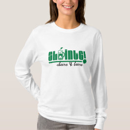 スラインテ。応援とビール聖パトリックの日 Tシャツ