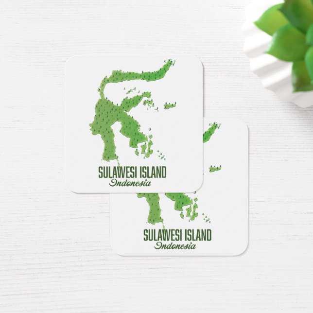 スラウェシ島インドネシアの地図 (デスク)