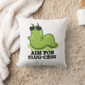 スラグプリンおもしろいの前向き狙い クッション (ブランケット)