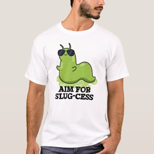 スラグプリンおもしろいの前向き狙い Tシャツ (正面)