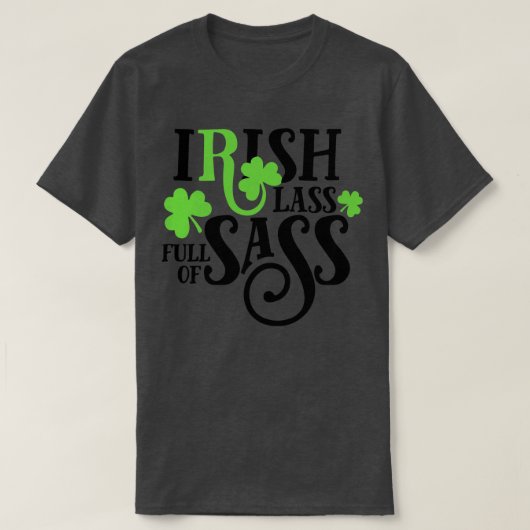 スラスで満ちたアイリッシュグラスst patricks day tシャツ (デザイン正面)