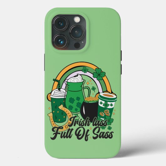 スラス満載のアイリッシュグラス – 生意気な聖パトリックの日 Case-Mate iPhoneケース (裏面)