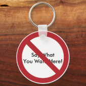 スラッカスタムシュ付き円 キーホルダー (正面)