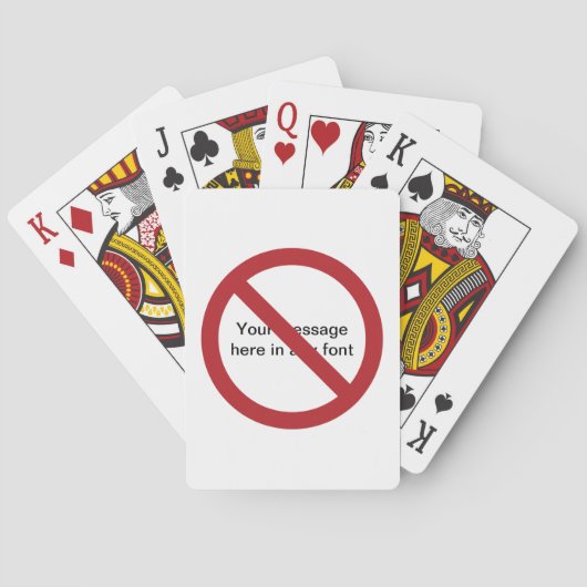 スラッカスタムシュ付き円 トランプ (裏面)