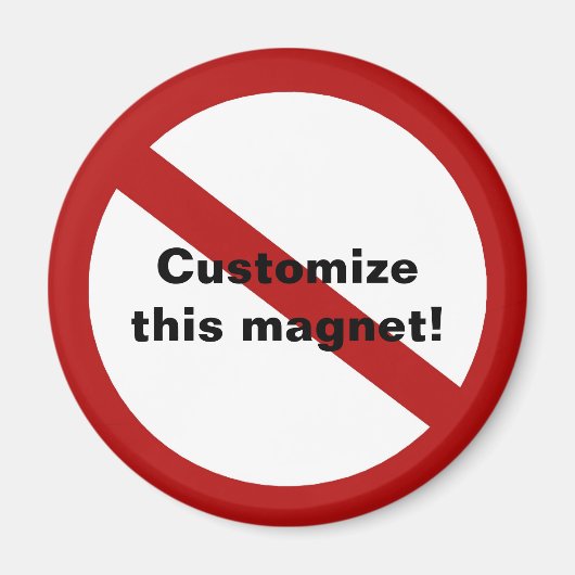 スラッカスタムシュ付き円 マグネット (正面)