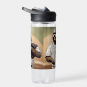 "スラッガースロース：プレートで遅く安定" ウォーターボトル (右面)