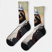 "スラッガースロース：プレートで遅く安定" ソックス (左)