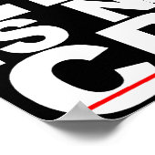 スラックラインは犯罪ポスターのサインではない ポスター (角)