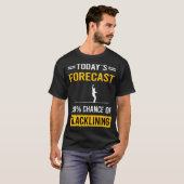 スラックライン 今日の天気予報 Tシャツ (正面フル)