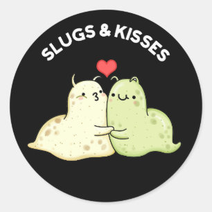 スラッグとキスおもしろいスラグプンダーク ラウンドシール