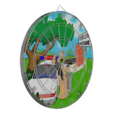 スラッグ交通警官おもしろい ダーツボード (正面左)