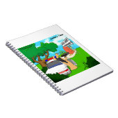 スラッグ交通警官おもしろい ノートブック (右側)