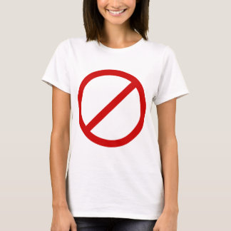 スラッシュのテンプレートの反テンプレートの円 Tシャツ